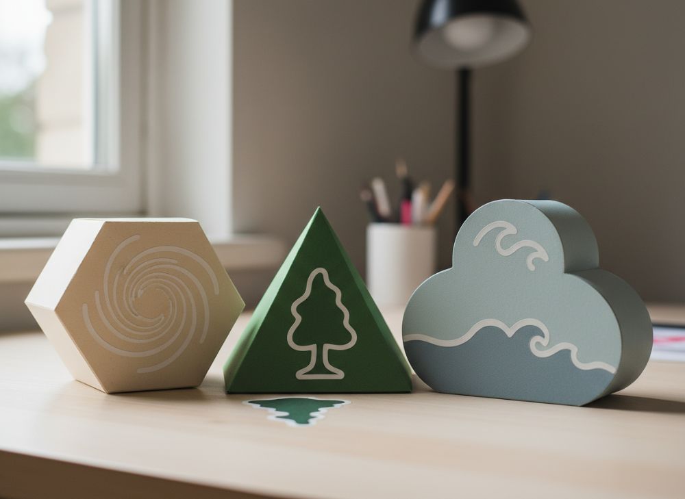 Creative Die-Cut Box and Sticker Shapes Beyond Rectangles