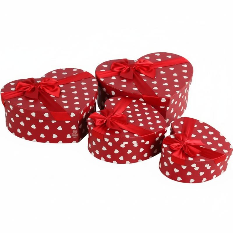 LB-202 Large Heart Shaped Lid and Base Box