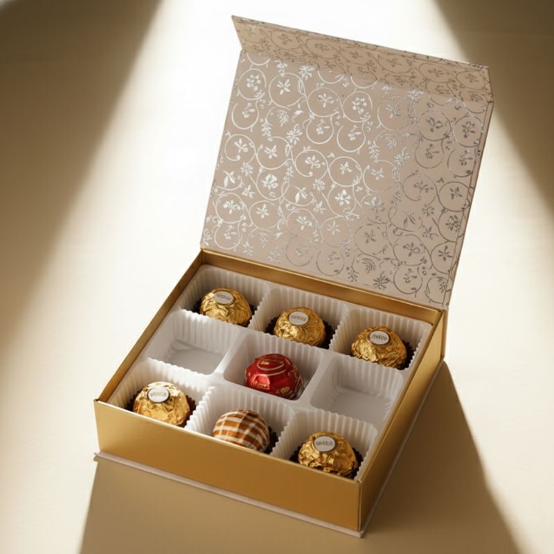 MC-201 Chocolate Magnetic Closure Box