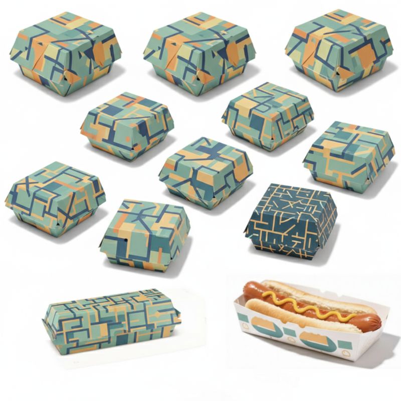 RB-215 Burger Rigid Box